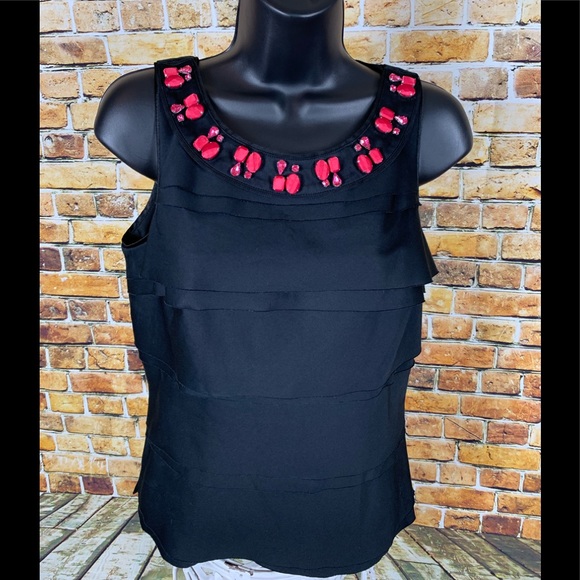 White House Black Market Tops - White House Black Market Layered Blouse Size 4